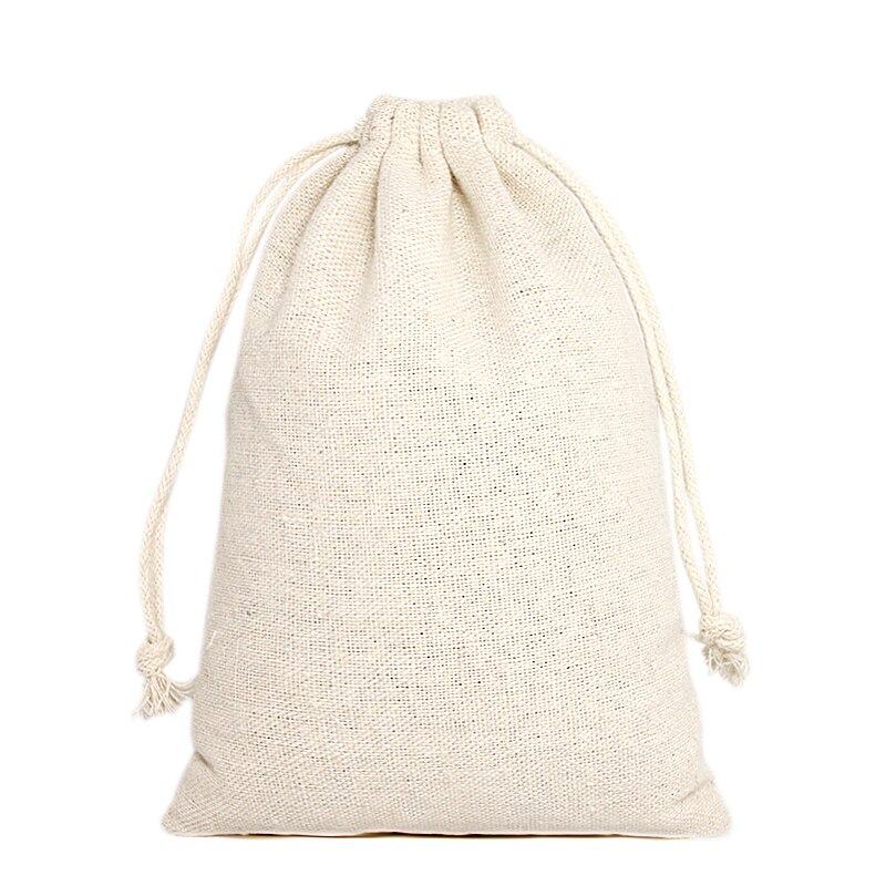 Shopping Bag Cotton Linen Storage Package Bags Drawstring Bag Small Coin Purse Travel Women Cloth Bag Pouch