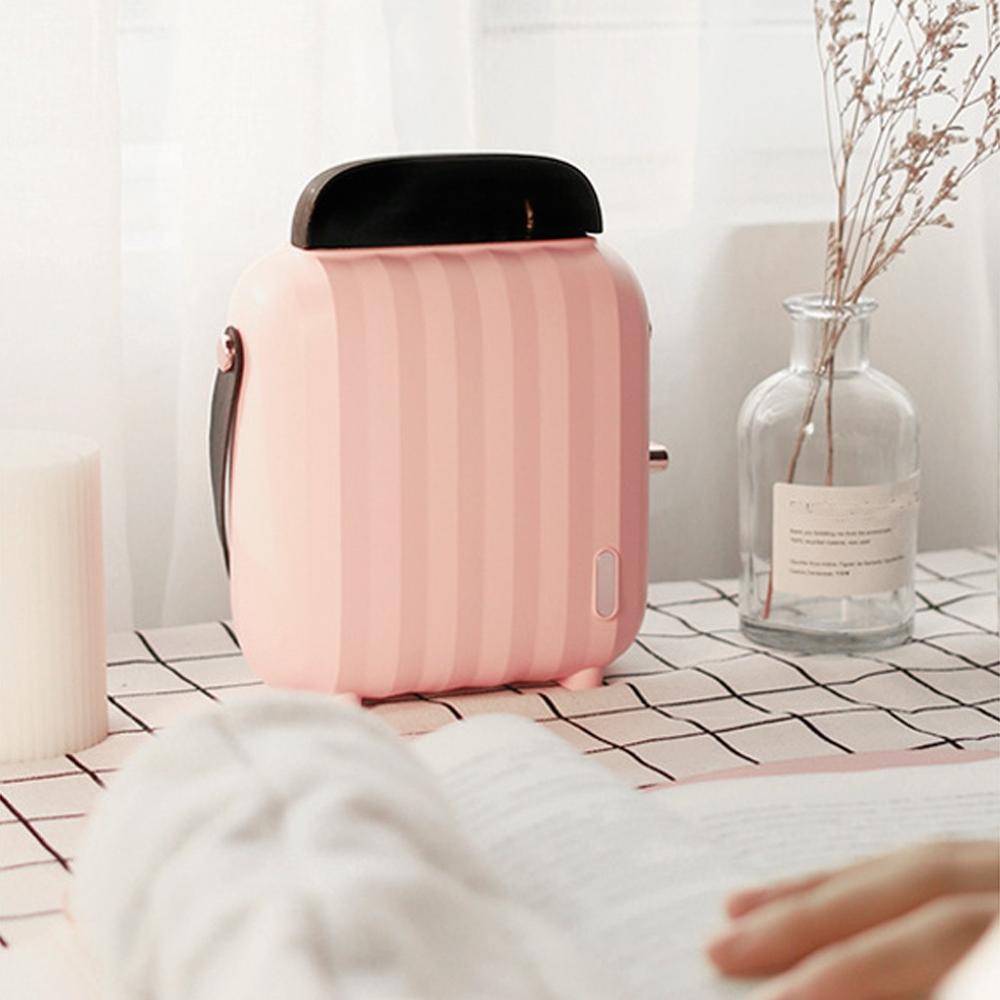 Praktisk varmeblæser hjemmebord mini håndvarmer lufthåndvarmer грелка для рук calentador manos usb грелка для рук usb #fo02: Lyserød os