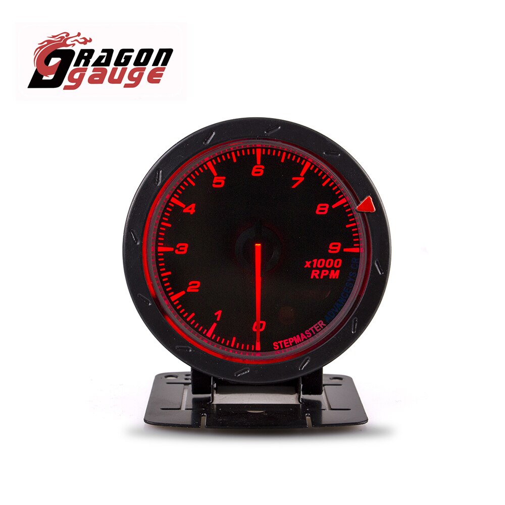 DRAGON GAUGE 60MM Tachometer RPM Water Temp Oil Temp Oil Press Boost Voltmeter Air Fuel Ratio EGT Gauge Car Gauge for 12V Car