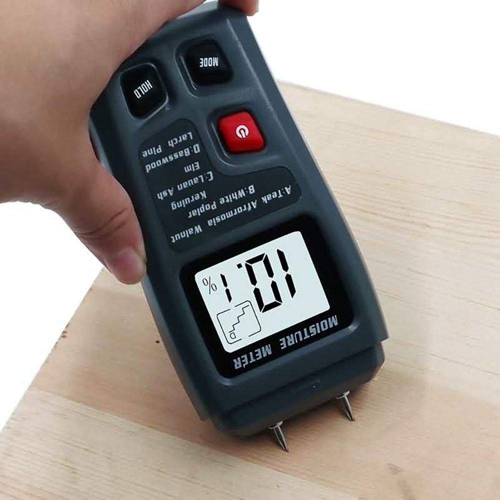 0-99.9% Digitale LCD Hout Vochtmeter Vochtigheid Meter Draagbare Damp Detector Tester Sensor Hygrometer Hout Vochtmeter