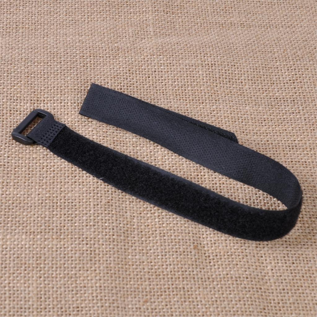 20Pcs Zwart Herbruikbare Fastener Kabel Houder Tie Touw Down Bandjes Cord