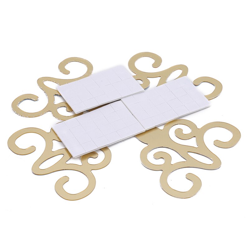 Autocollants muraux miroir 3d 7*7cm 10 pièces | Stickers carrés auto-adhésifs, mosaïque, décoration de maison, affiche murale pour salon véranda