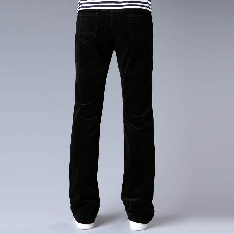 Men's Casual Pants Men's Micro Bell-bottomed Corduroy trousers Korean version of the Stretch Slim Wide Leg pants