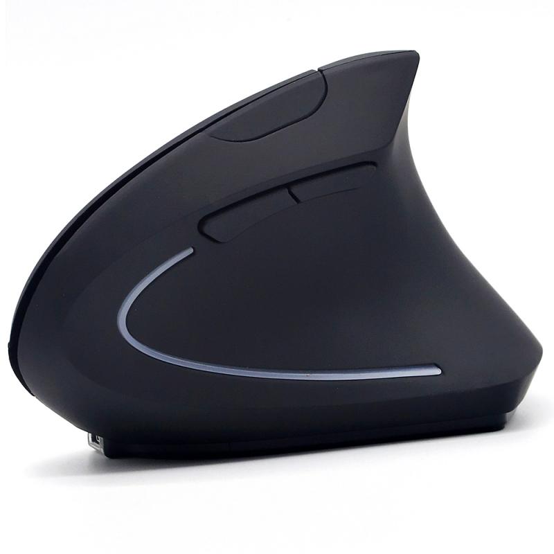 Ratón Vertical inalámbrico con aleta de tiburón para juegos, Mouse Vertical con USB, ergonómico de escritorio para PC, portátil, oficina y hogar
