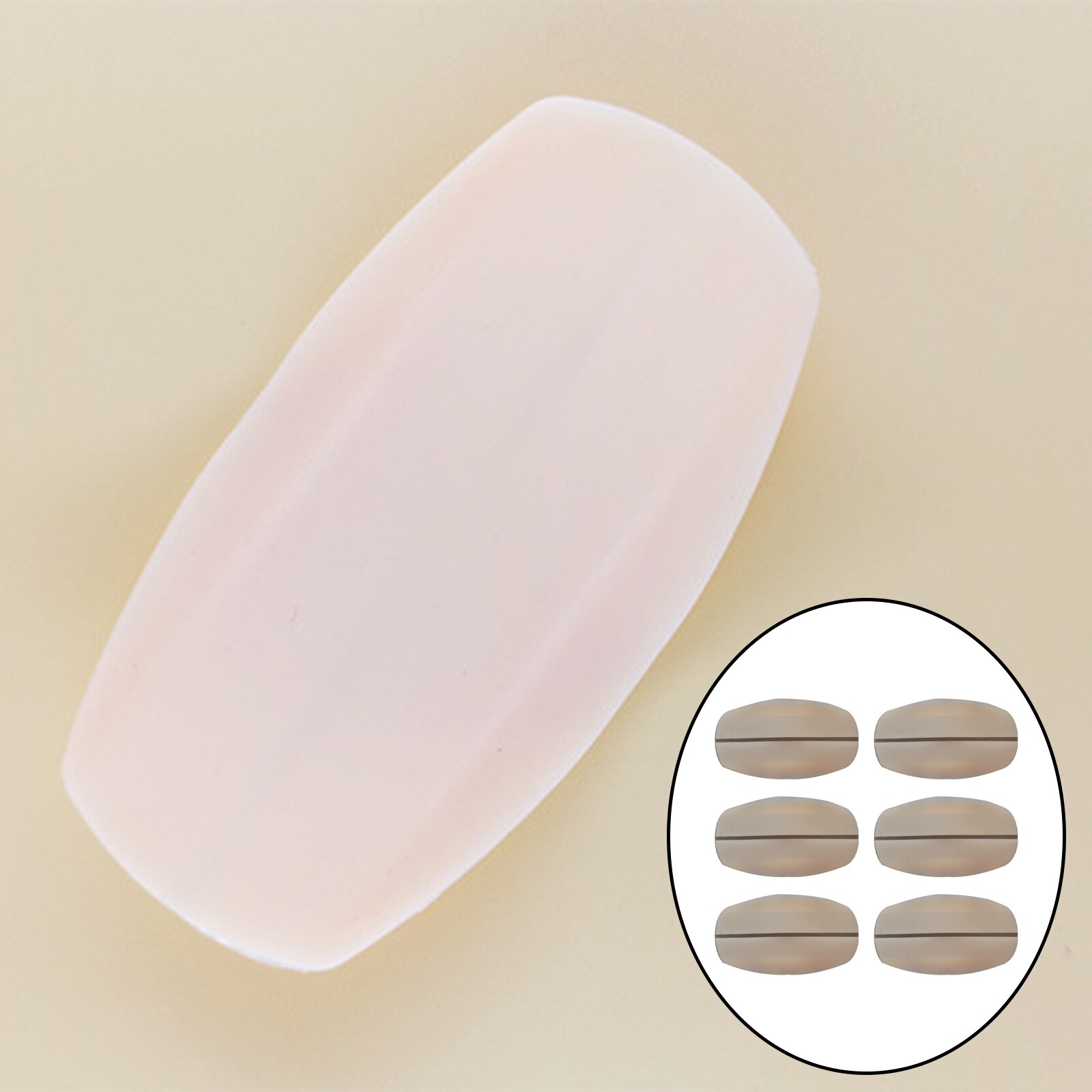 6x Silicone Bra Strap Kussens Holder Comfortabele Wasbare Herbruikbare Vrouwen Non-Slip Schouder Protectors Buigzaam Pijnbestrijding: Light Skin General