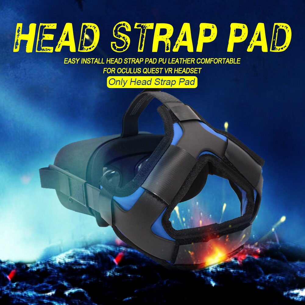 Hoofdband Balans Installeren Transpiratie Zachte Vr Headset Hoofd Band Pad Verminderen Druk Praktische Pu Leer Voor Oculus Quest 2