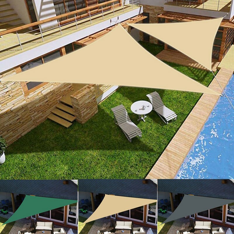 3 x 3 x 3m solskærm solskærmbeskyttelse vandtæt til udendørs baldakin havehave gårdhave pool skygge sejlbil fortelt campingskygge