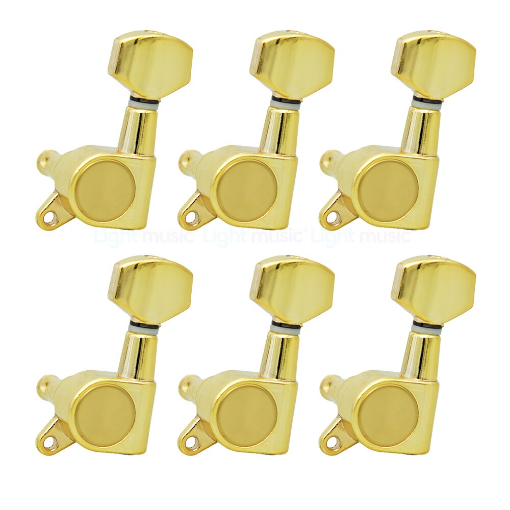 Guitar Tuning Pegs Tuners Machine Heads for Acoustic Electric Guitar Chrome Black Gold 3R3L 6R 6L Guitar Machine: Gold 6L