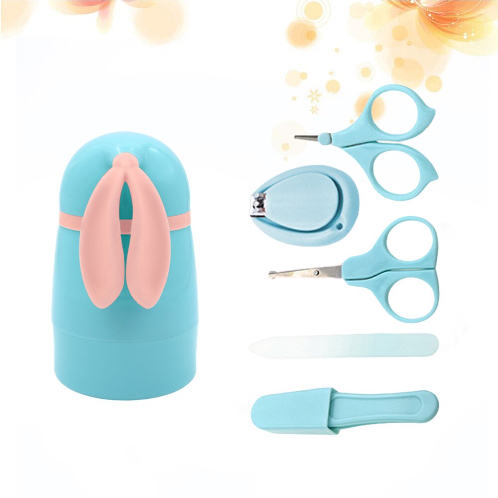 5 pièces coupe-ongles en acier inoxydable ABS mignon ciseaux à ongles pour bébés bébés enfants