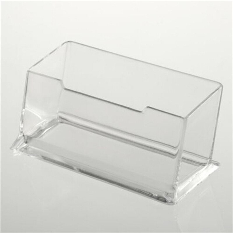 Clear Desk Plank Opbergbox Display Stand Acryl Plastic Transparante Desktop Visitekaarthouder