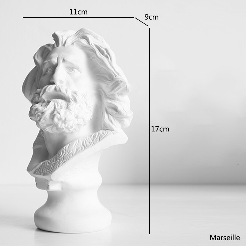 Kodin sisustus hartsi taide käsityöt kreikkalainen patsas mytologia david pään rintakuva mini-eurooppa michelangelo veistos luonnos harjoitus: Marseille