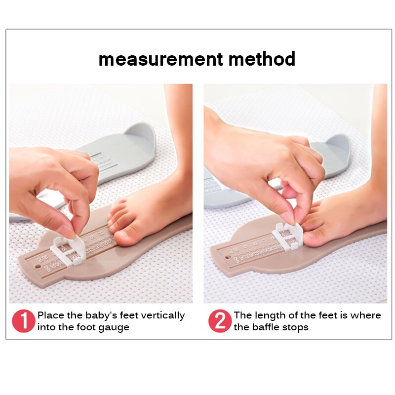 Foot Measure Gauge 3 Colors Baby Kid Foot Ruler Shoes Size Measuring Ruler Shoes Length Growing Foot Fitting Ruler Tool Measures