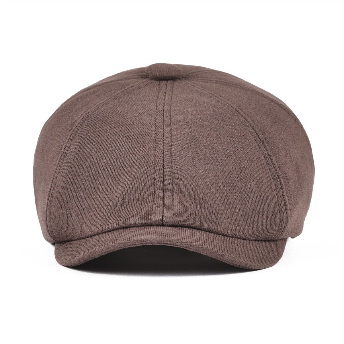 VOBOOM Big Size Cotton Newsboy Caps Flat Cap Beret Boina Cabbie Driver Golf Men 8 Panel Elastic Back Duckbill Ivy Hat 321