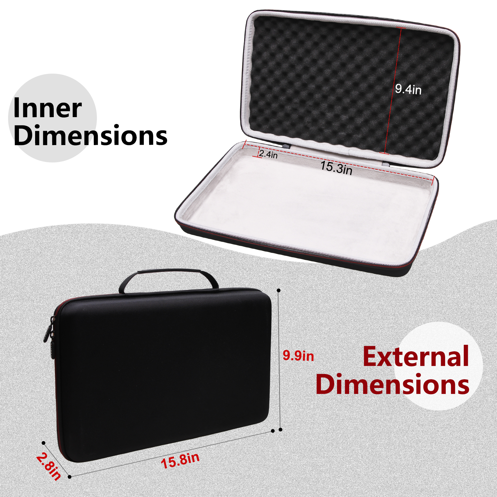 Étui de contrôleur LTGEM pour contrôleur de clavier hybride Arturia MiniLab 3 Mini-sac de transport de protection de voyage de stockage dur