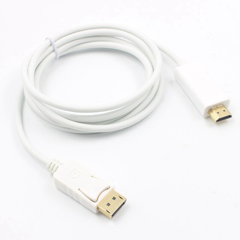 Podstawy Mini DisplayPort do HDMI-kompatybilny kabel-1.8M (biały)