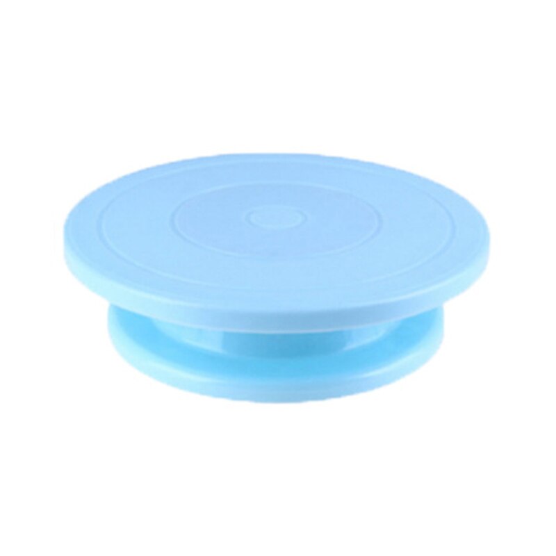 Turntable Swivel For Cakes Rotating Round Cake Table Making Tools Pastry Supplies Cake Stand DIY Kitchen Baking Tool: Blue
