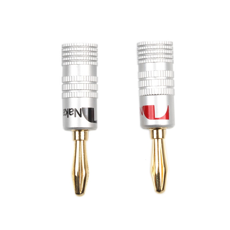 8 stks/set Banaanstekkers Nakamichi 4mm Banana Plug Voor Video Speaker Adapter Audio Draad Kabel Connector