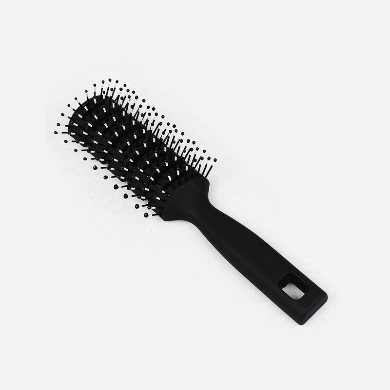 Män hårborste keramiskt järn rund kam frisör dressing salong styling herr kam antistatisk hårbotten massage kam hårstyling verktyg: Stor storlek