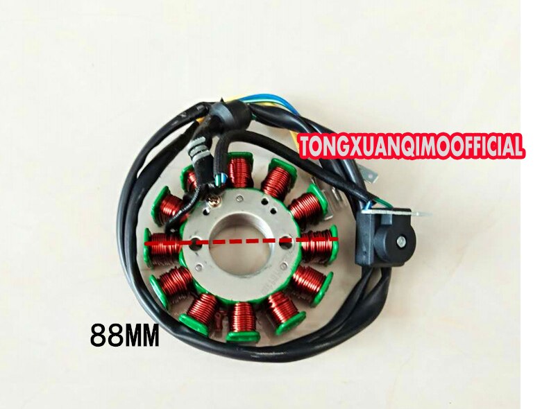 Motorfiets accessoires voor ZHONGSHEN CQR/CB250 12 Groep 12 coil magnetische Magnetor motor Stator starter Coil