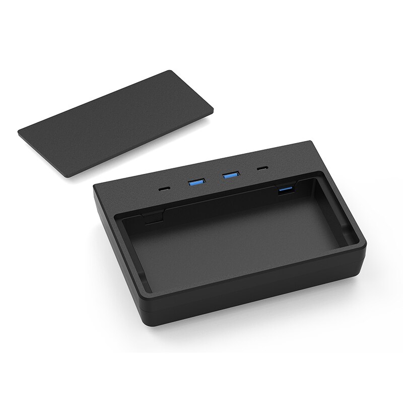 Car USB Hub Dashcam and Sentry Mode Viewer USB Hub Center Console Accessories 5 in 1 for Tesla Model 3/Y +