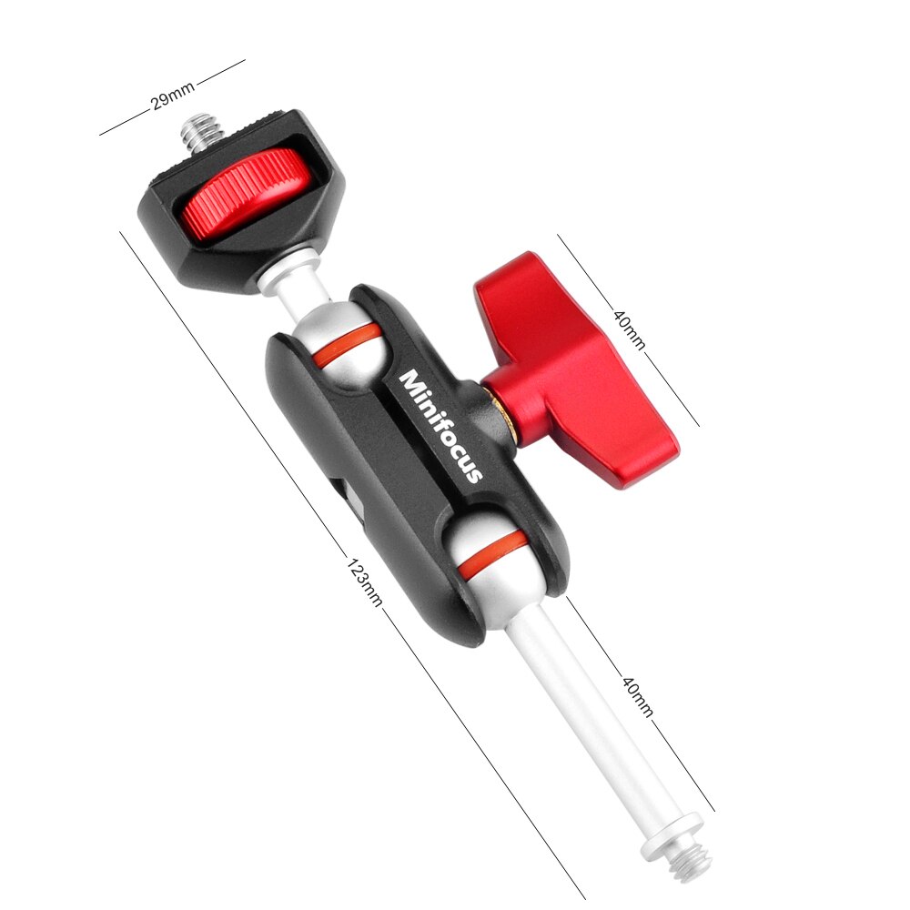 Super pinzas de cangrejo, pinza con rosca 1/4 3/8 para cámara, trípode, varilla de poste, luces, paraguas, estantes de ganchos, placa, barras de Cruz de cristal