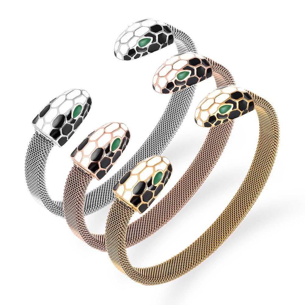 Rvs Armbanden Koreaanse Mode Armband Snake Armbanden Sieraden Armband Voor Vrouwen Verstelbare Vrouwen Man Armbanden