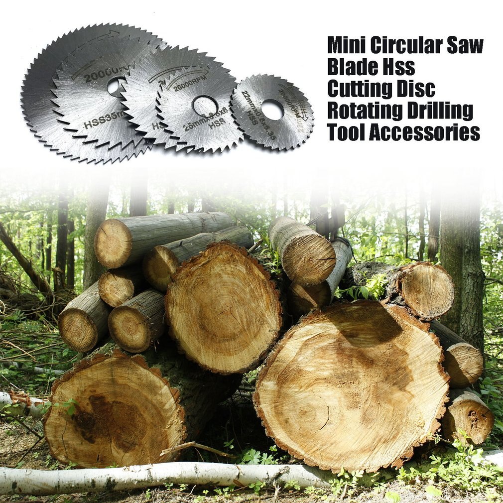 Mini Cirkelzaagblad Hss Snijden Disc Roterende Boren Tool Accessoires Voor Hout Kunststof En Aluminium