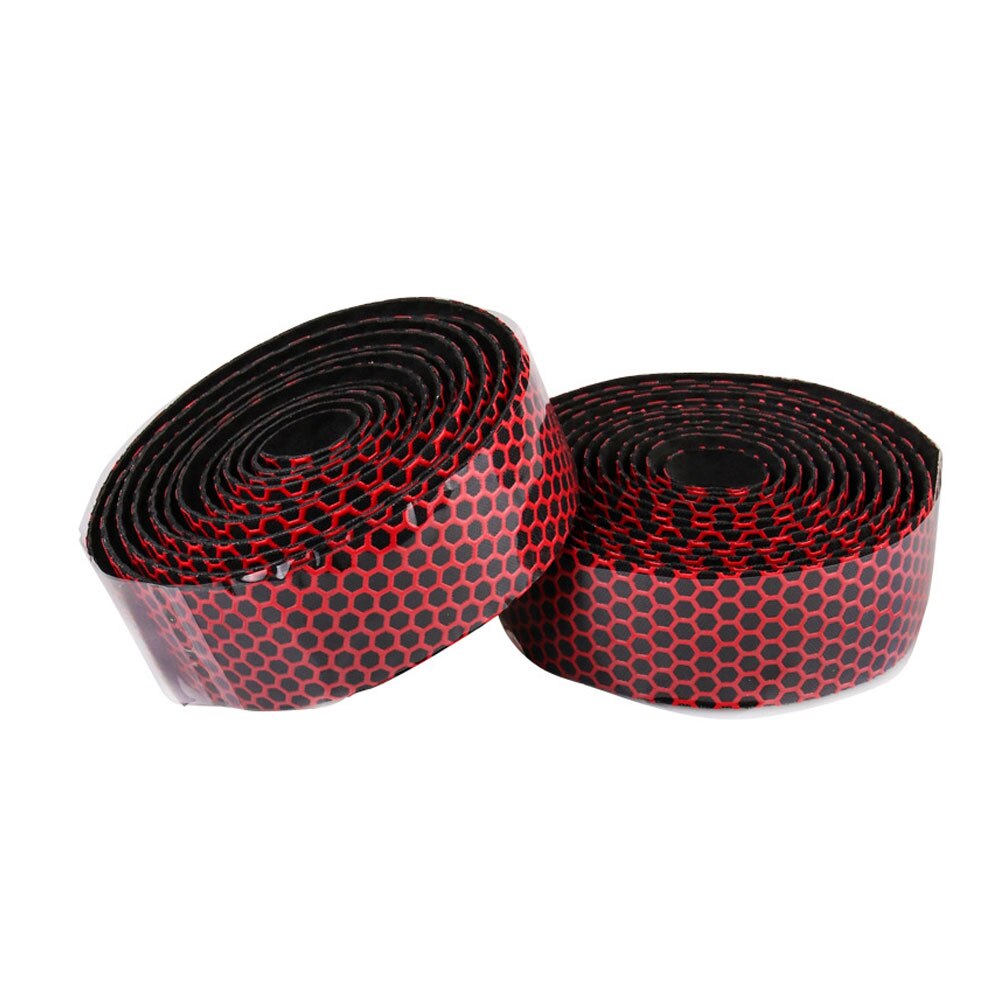 Fiets stuurlint 6.6ft fiets race stuur grip riem spons antislip mountainbike bandage fietsaccessoires roze blauw paars: Rood