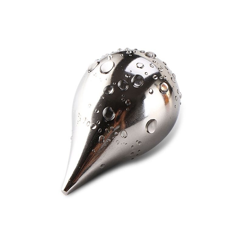 Water Drops 304 Stainless Steel Ice Wine Stone Whiskey Wine Cold Metal Ice Cube Ice Bar Barware2.