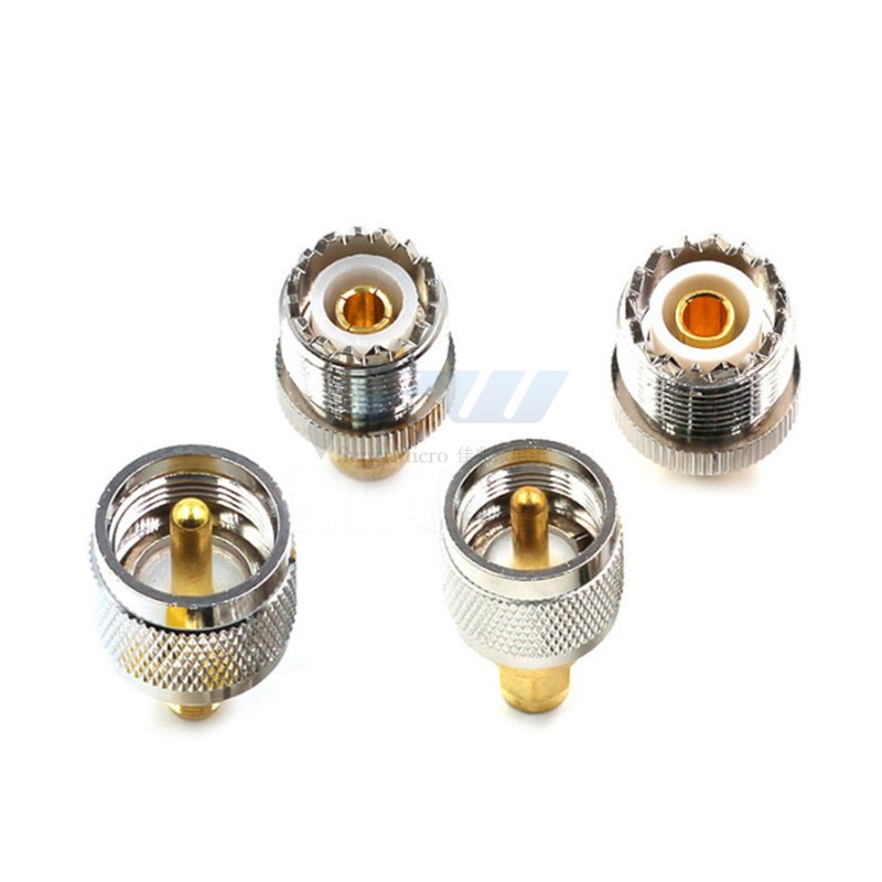1 stk uhf-sma adpater sma hann hun til uhf  pl259 hann hun  so239 plugg rf koaksial adapter kontakt radio uhf-jk til sma-jk