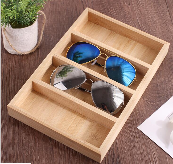 Sunglasses Glasses Retail Shop Jewelry Display Stand Storage Box Case Tray Sunglasses Eye wear Display Tray Case Stand: 4 pair
