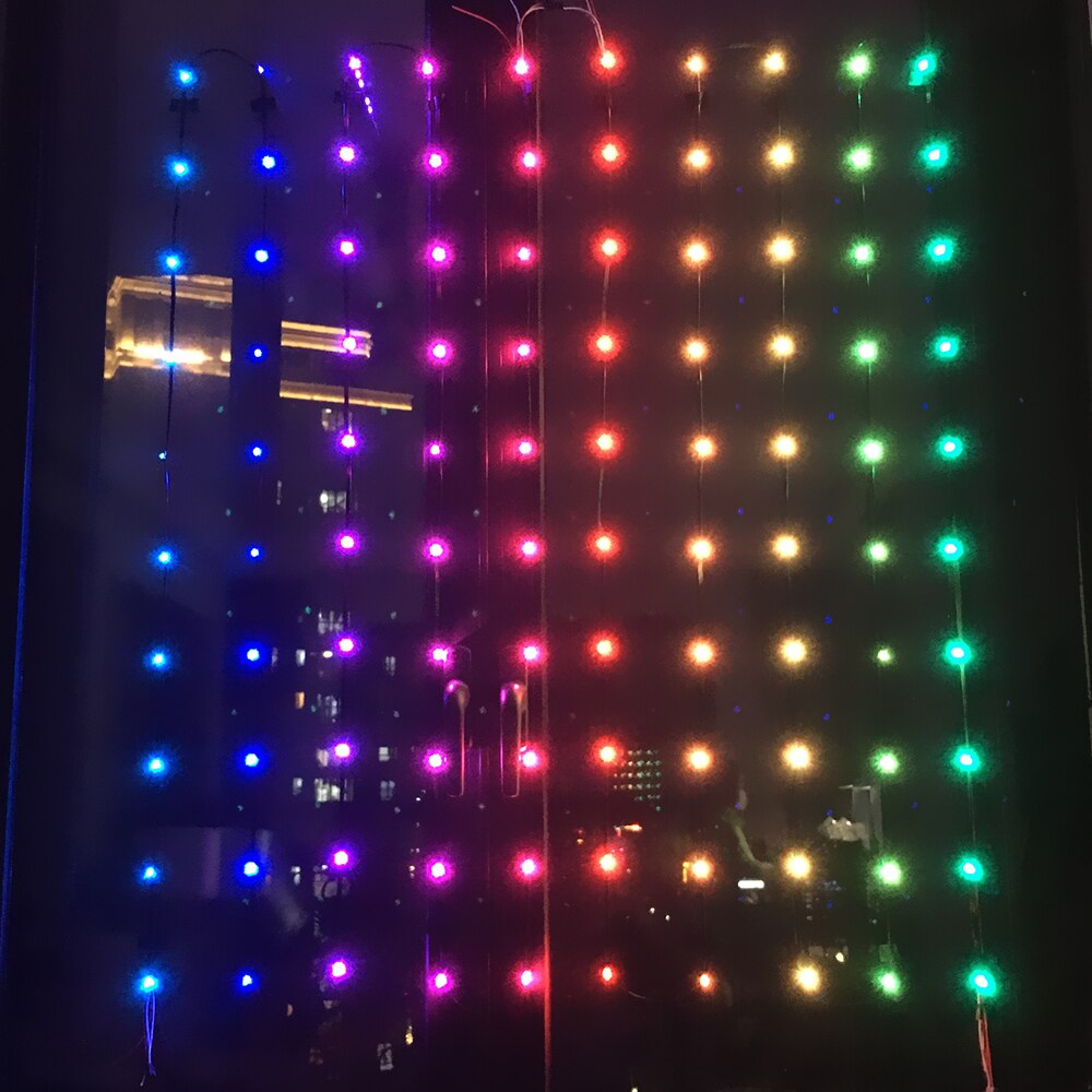 WS2812B Pre-Soldered Leds Chips LED Module String Nodes Soldering 10cm Wire Garland on Christmas Tree Window Lighting