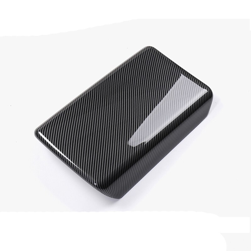 Car Center Console Armrest box Frame cover sticker For Tesla model 3 Car Interior ABS carbon fiber Decorative stickers: Default Title