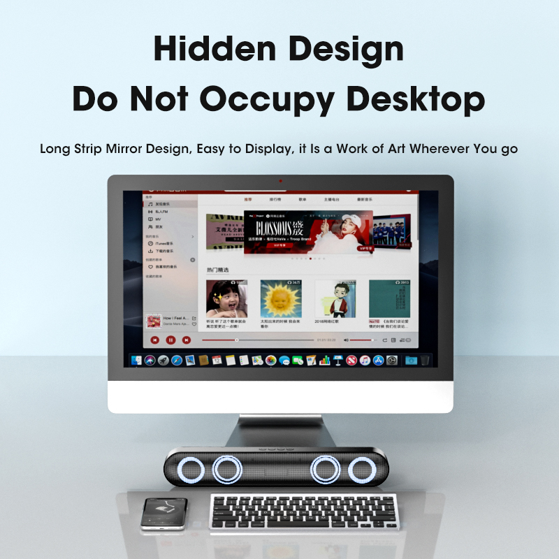 Bluetooth Wireless Game Speaker soundbar Portable True Wireless Powerful Bass Smart Speaker 18H Play-time Clear Stereo Sound