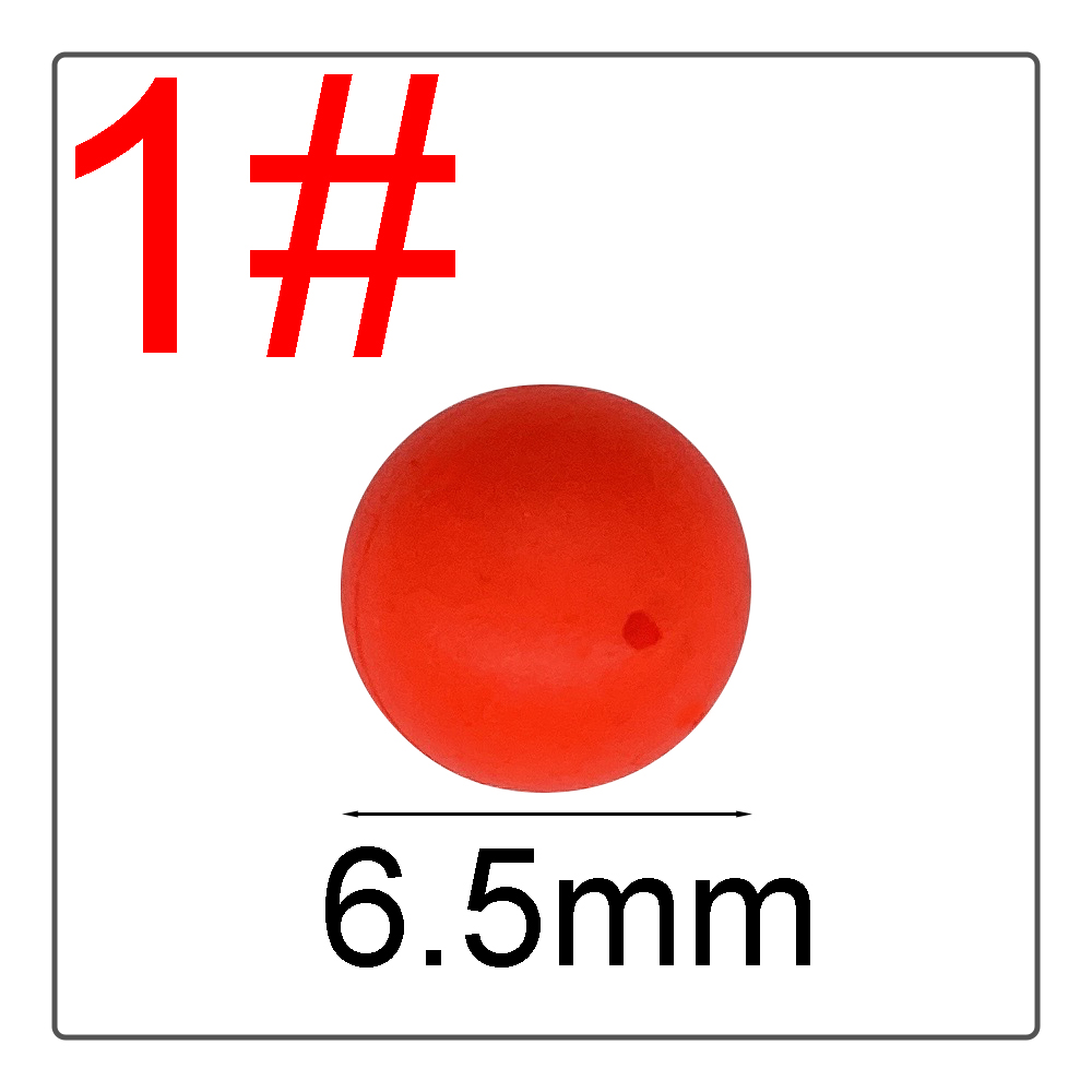 1 # -10 # Boule flottante EPS, boule en mousse, haricots accrocheurs, boule flottante modifiée, bouée sphérique, équipement de pêche, couleurs vives: WHITE
