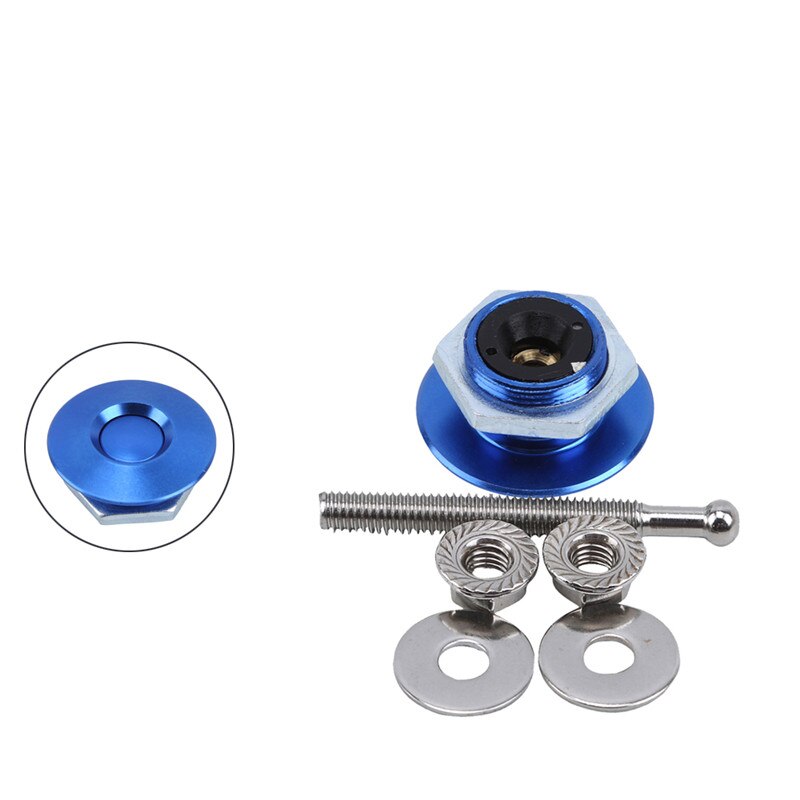 Universal Push Button Billet Hood Pins Lock Clip Kit Engine Bonnets Lock Aluminum Car Quick Latch Engine Cover Lock