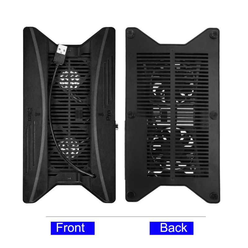 Verticale standaard koelventilator met 3 usb-hubs voor  ps4 slanke of  ps4 pro consoles