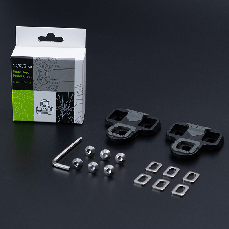 Tacchetti per bici da strada compatibili con il sistema autobloccante dall'aspetto pedali da ciclismo scarpe-accessori per pedali per biciclette galleggianti a 4.5 gradi