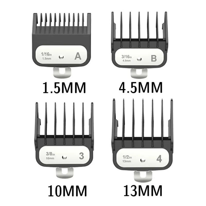 Kemei Hair Clipper Limit Comb for KM-1990 Hair Clipper Limit Guide Comb for Wahl Universal Barber Guide Comb Clipper Limit Combs
