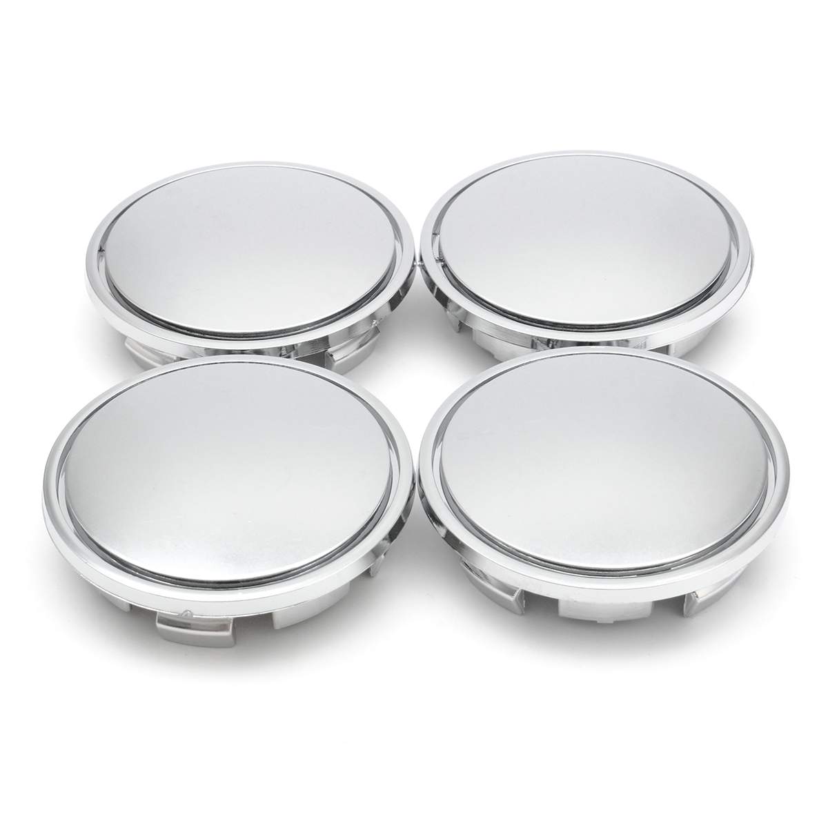 4 Stuks 65Mm Auto Wiel Center Hub Caps Universele Velg Cap Cover Chrome