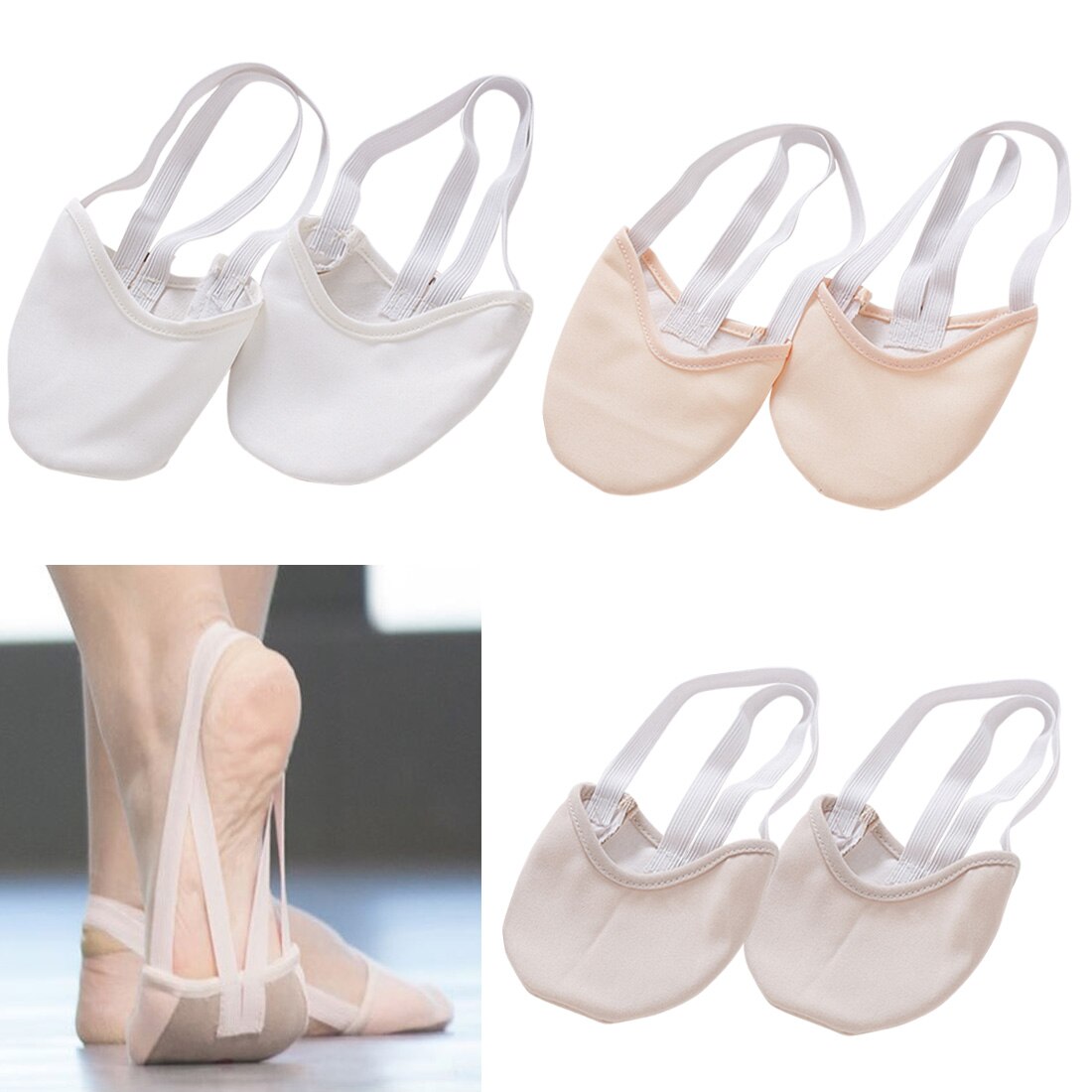 Profi halbe länge rhythmische gymnastik schuhe Roupa Ginástica Art erwachsene Gymnastik schwein haut sohle Schuhe Beige tanzen tanzen