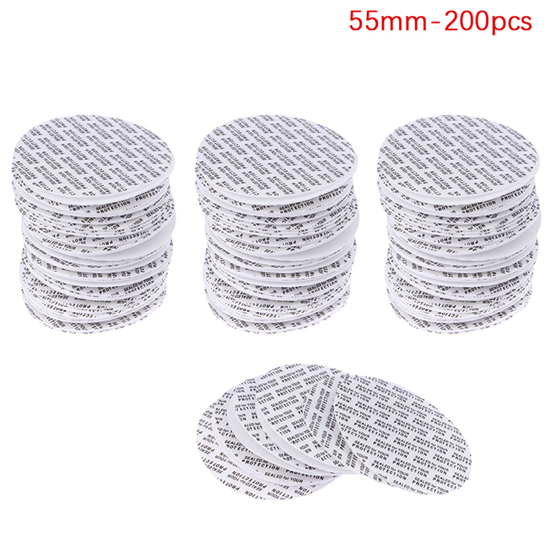 200Pcs Self-adhesive Foam Pressure Sensitive Seal Cap Lining Tamper Resistant Seals Liner For Cosmetic Jar Bottle Pot 20MM-82MM: MULTI