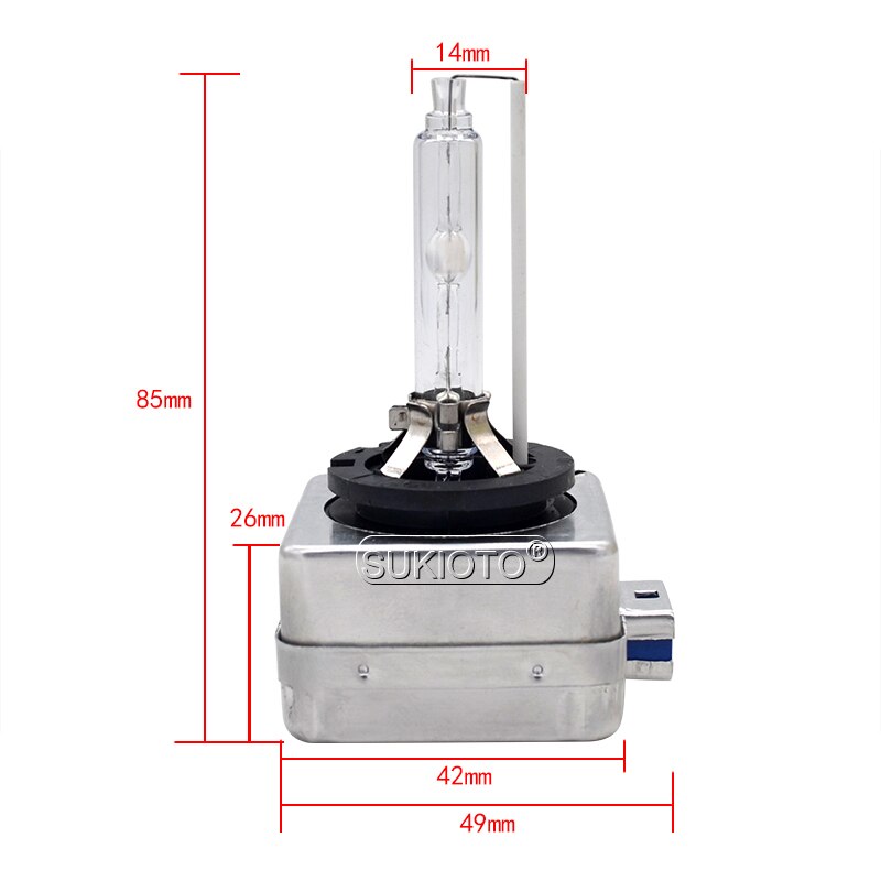 SUKIOTO – ampoules au xénon HID pour phares de voiture, 2 pièces, 25W D8S, 12V, 6000K, 8000K, 5000K, 4300K, D8S