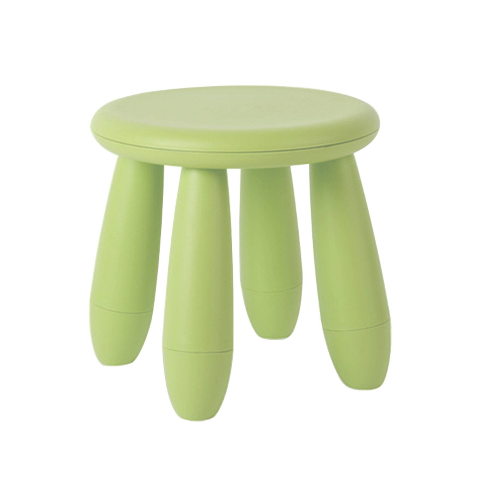 Pp mini bærbare møbler glat stue fortykket børnehave aftagelig børn skammel skridsikker rundt sæde hjem solid: Grøn