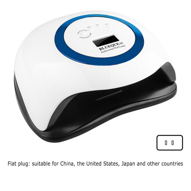 CE 168W lampe à ongles UV LED sèche-ongles Machine Gel vernis à ongles vernis à ongles avec détection de mouvement manucure Salon outil pour manucure: 01 Blue US