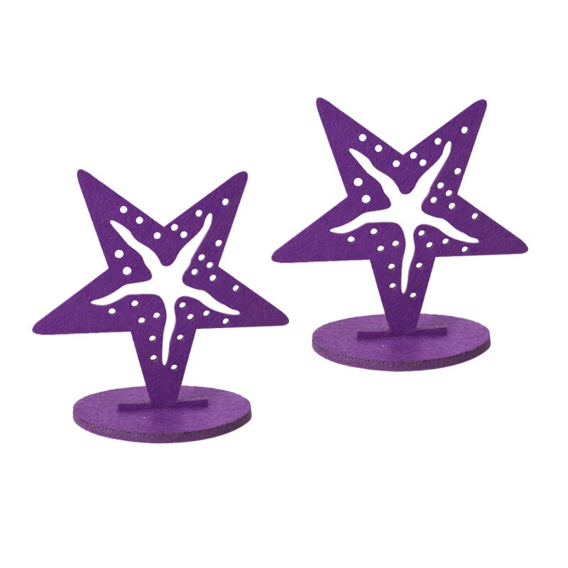 Mermaid Party Supplies Little Mermaid Decoration Seahorse Starfish Felt Table Ornament Girl Birthday Party Baby Shower Decor: M06