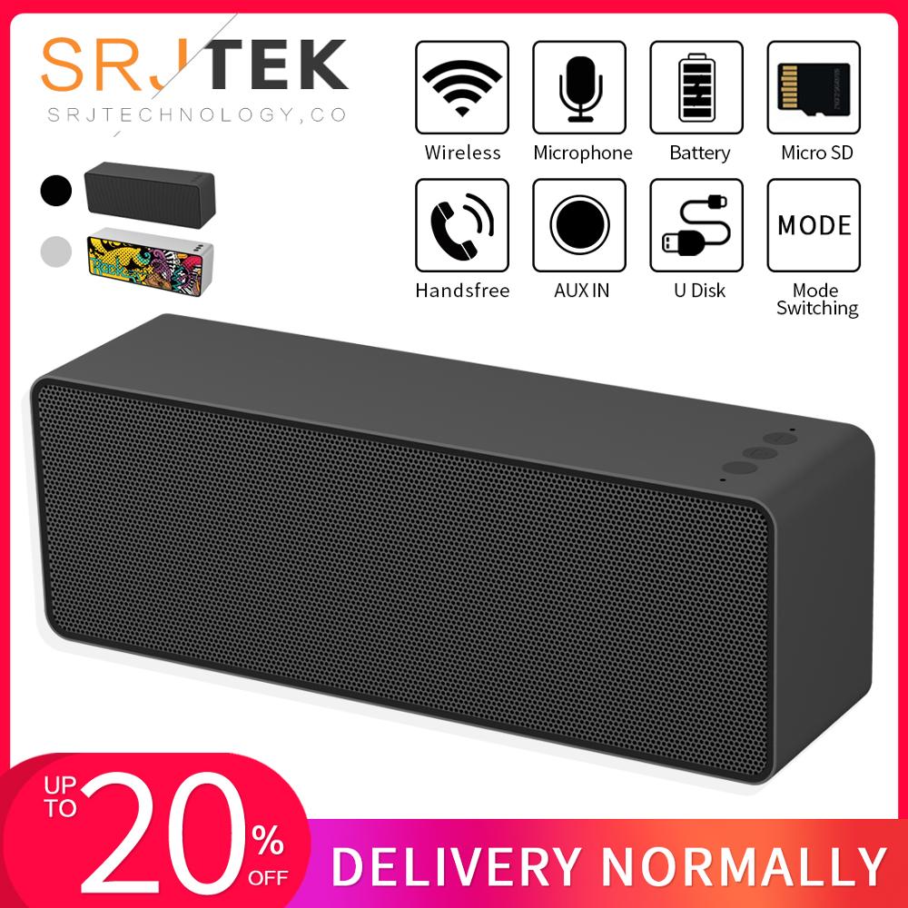 F2 Wireless Powerful Bluetooth Speaker Portable Column Mini Speaker Bluetooth 4.2 Outdoor Column Sound box with TF Card FM Radio