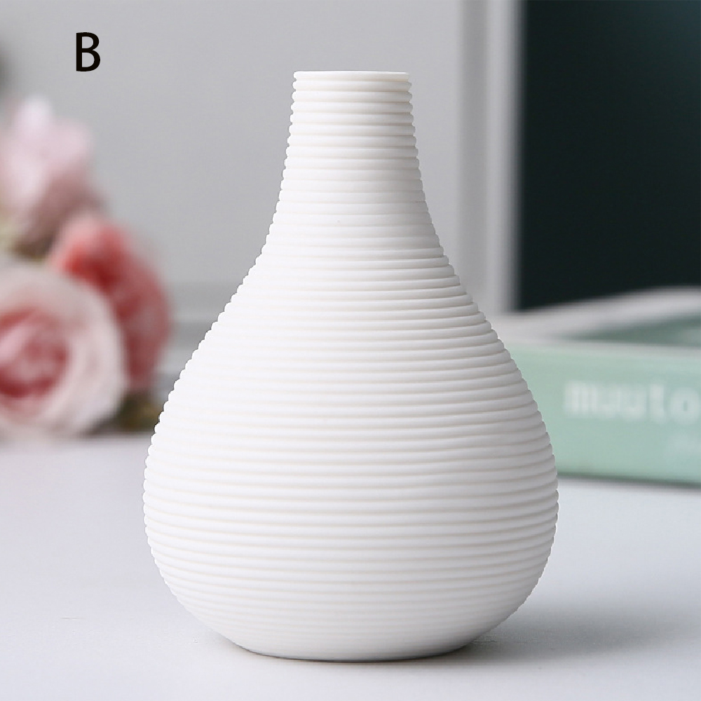 Malé keramické vázy, jednoduché bytové dekorácie, dekorácie do obývačky, kvetináče na suché kvety, ručné práce, hydroponické vázy: Fialová/紫罗兰