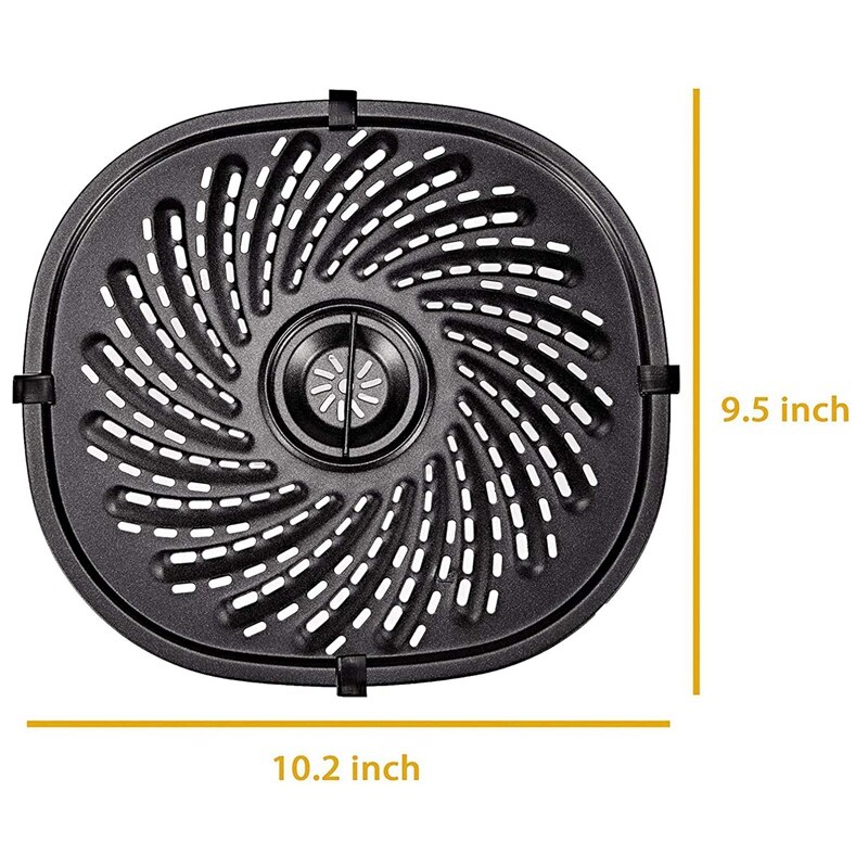 Air Fryer Replacement Grill Pan for Power XL Gowise 7QT Air Fryers Nonstick Coating Crisper Plate Air Fryer Part