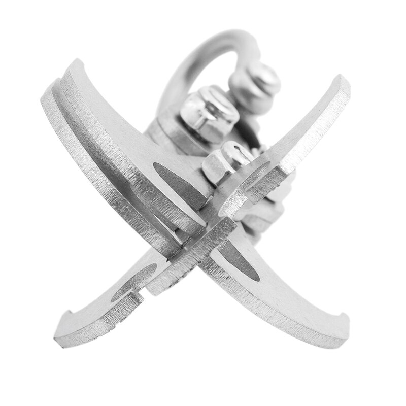 QEXTY Gancho De Agarre Plegable De Acero Inoxidable Garras De Escalada Multifuncional Herramienta De Gancho De Gravedad Para Acampar Senderismo árbol De Supervivencia 5.9x3.5 In
